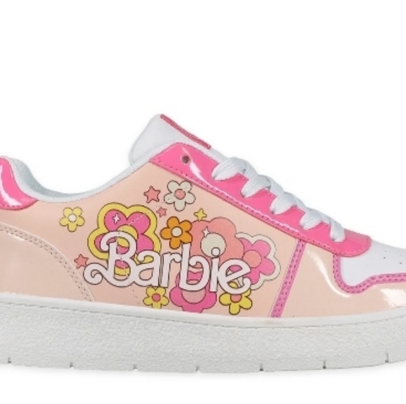 Women's Barbie by Mattel Pink Casual Court Sneaker - Picture 2 of 7